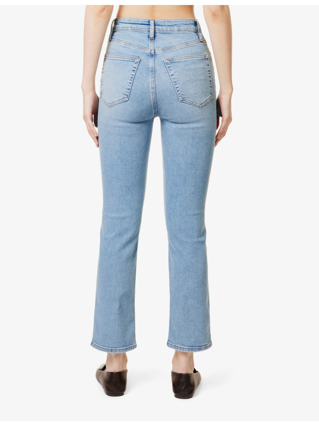 The Pencil Crop Slim-Leg High-Rise Stretch Cotton-Blend Jeans - 4