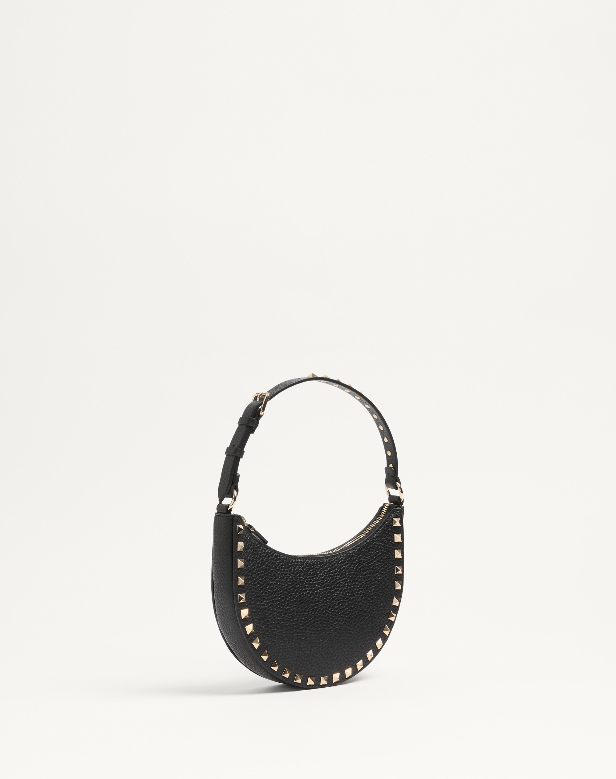 MINI ROCKSTUD HOBO BAG IN GRAINY CALFSKIN - 3