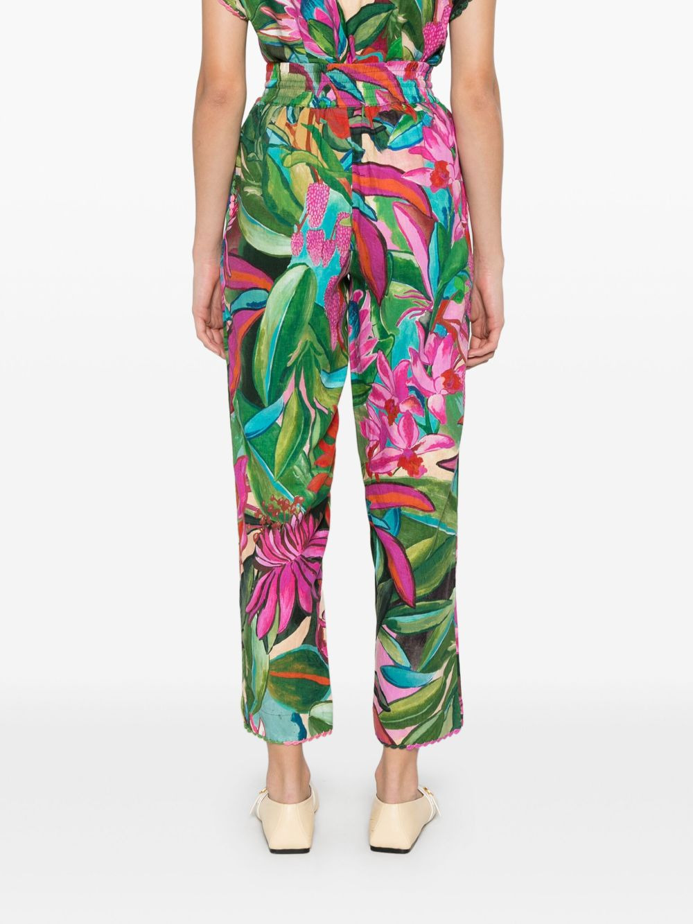 floral-print trousers - 4