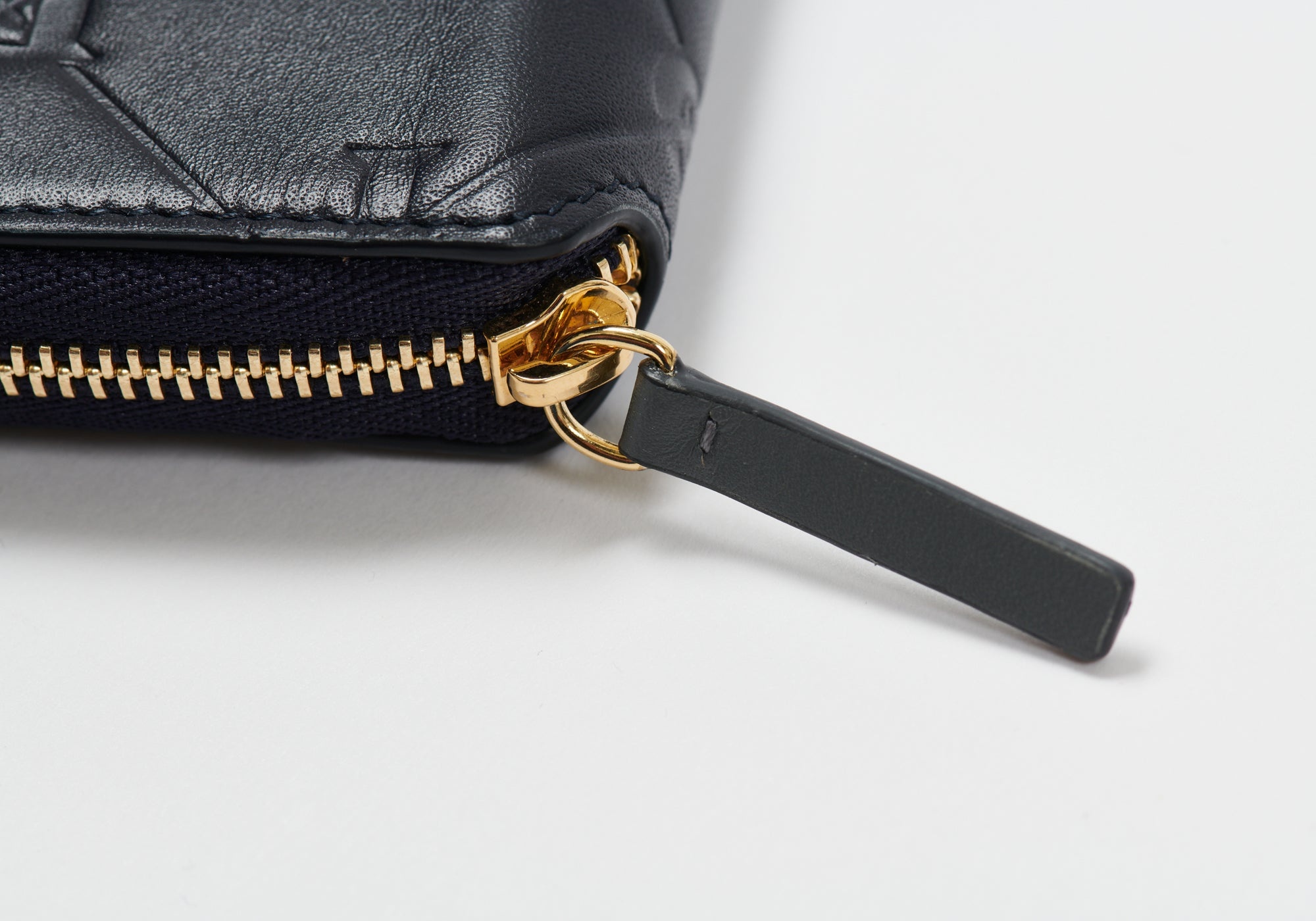 PAL-M-GRAM LEATHER ZIP WALLET MIDNIGHT BLUE - 6