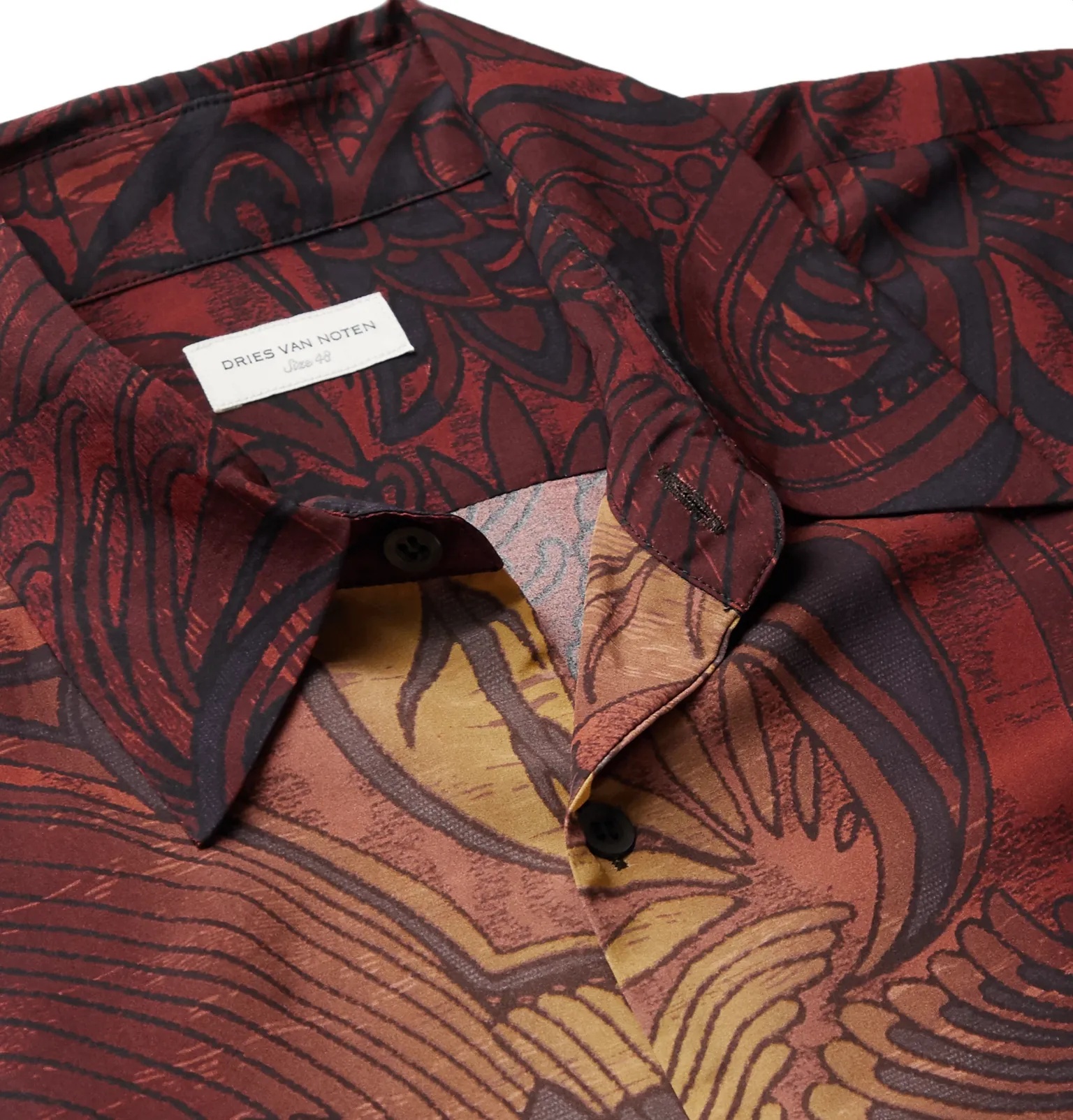 Printed Satin Shirt - 10