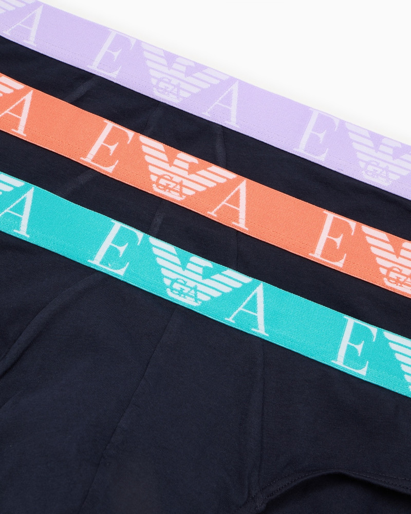 EMPORIO ARMANI THREE-PACK OF BRIEFS WITH BOLD MONOGRAM LOGO outlook