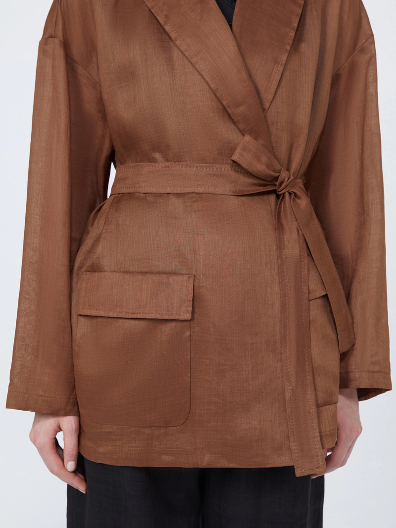 FATTO Ramie canvas jacket - CLAY 5