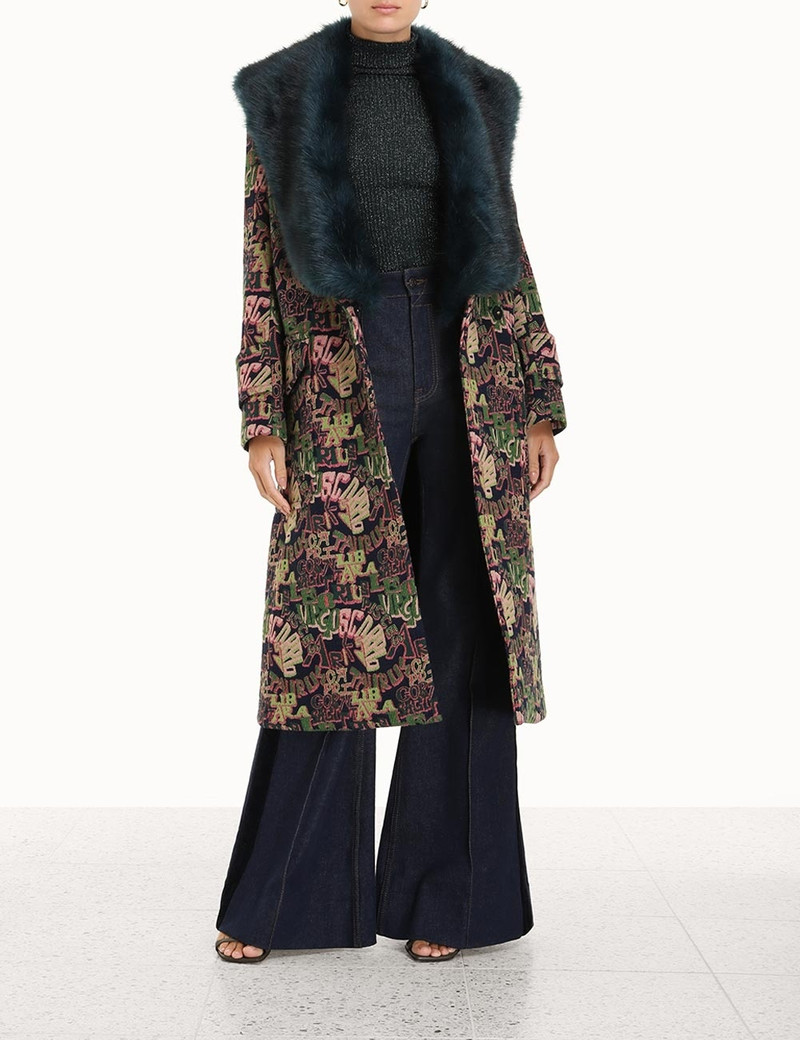 CELESTIAL FAUX FUR COAT 6