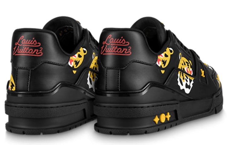 LOUIS VUITTON x Nigo Trainers 'White with Tiger Monogram' 1A9JBI - 3