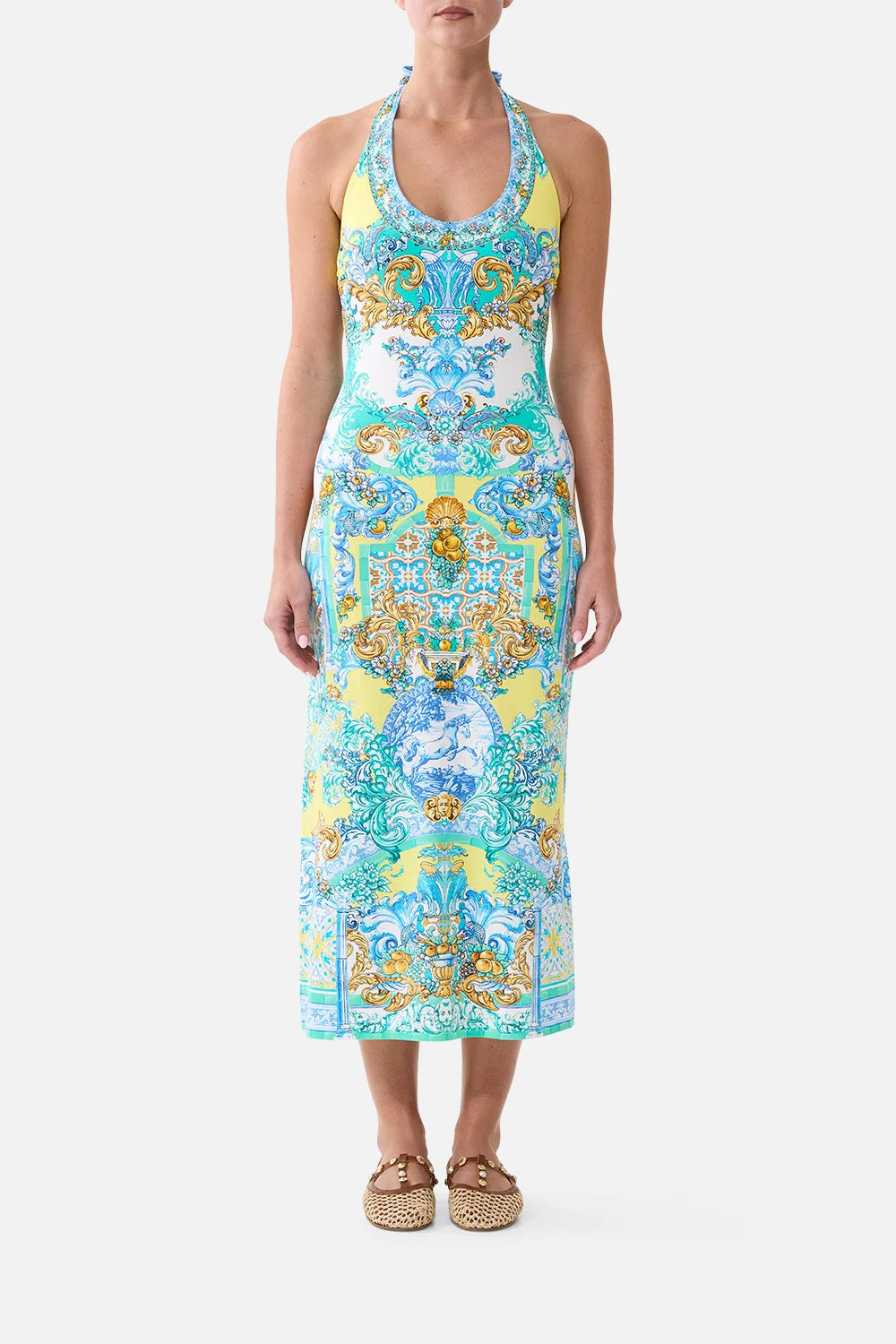 JERSEY HALTER DRESS - 1
