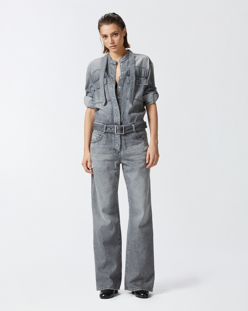LIGHT GREY DENIM JUMPSUIT 3