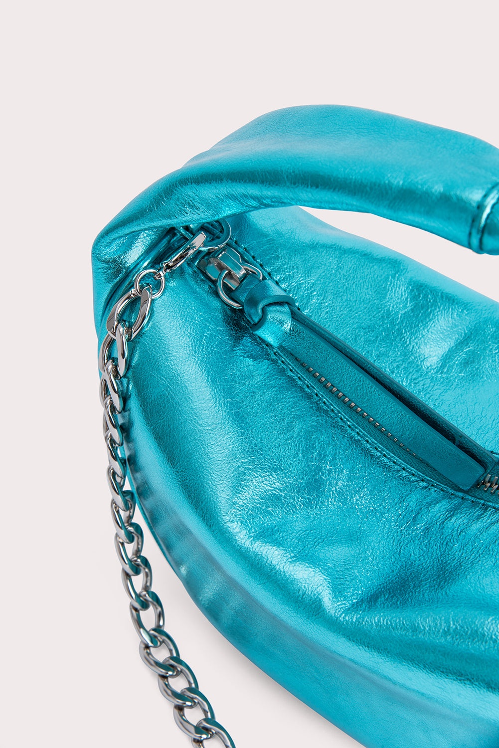 Baby Cush Aquamarine Metallic Leather - 6