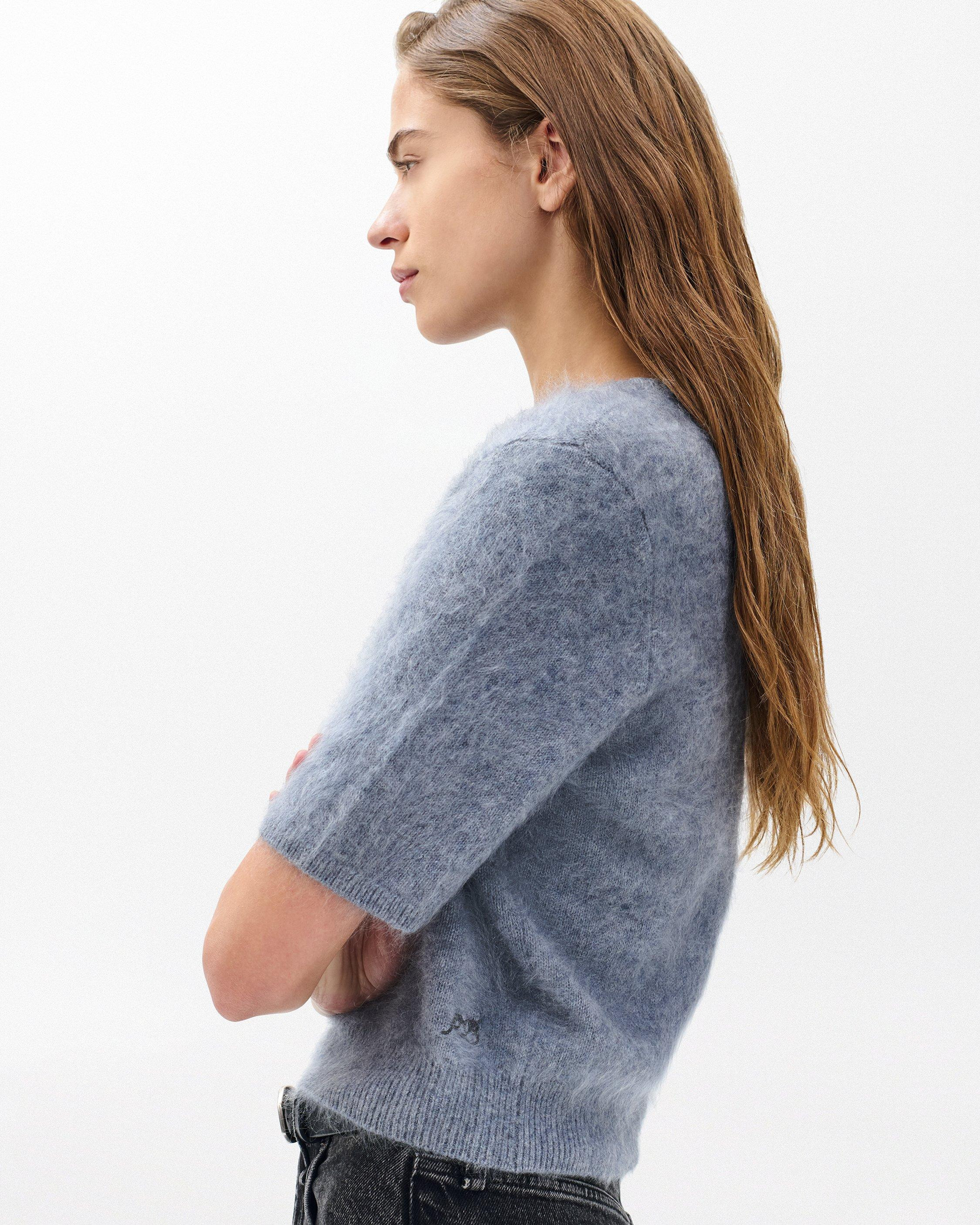 Jada Brushed Short-Sleeve Crewneck - 4