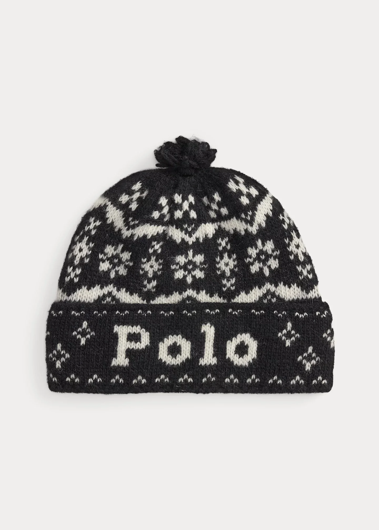 Wool Logo Pom-Pom Beanie - 1