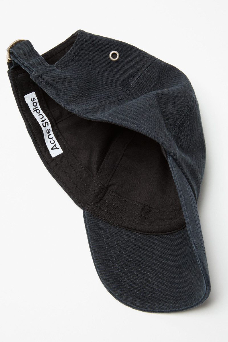 Waxed logo cap - Evening blue 3