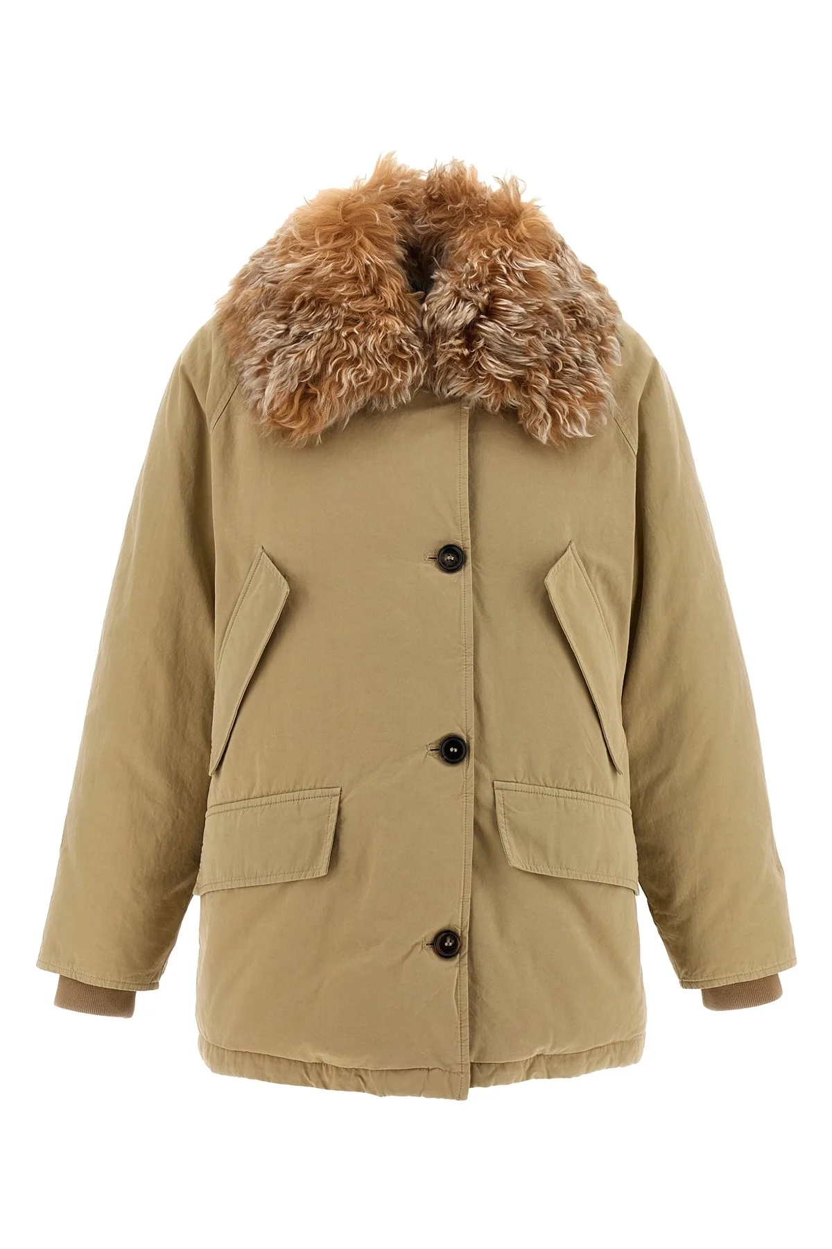 Fur collar jacket - 1