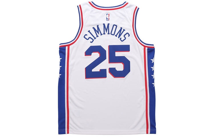 Nike NBA Sports Quick Dry Basketball Vest SW Fan Edition 2020 Season Philadelphia 76ers Simmons 2 No - 2