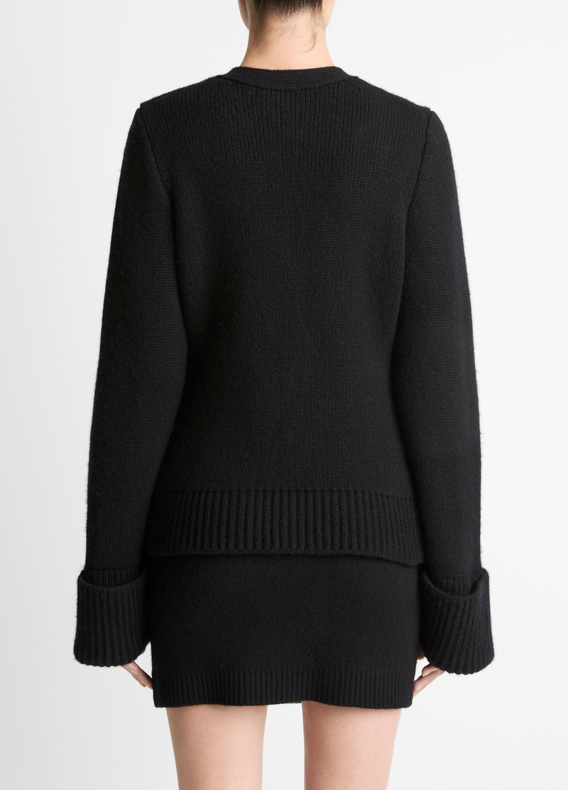 Vince Double-Face Wool & Cashmere-Blend Cardigan outlook