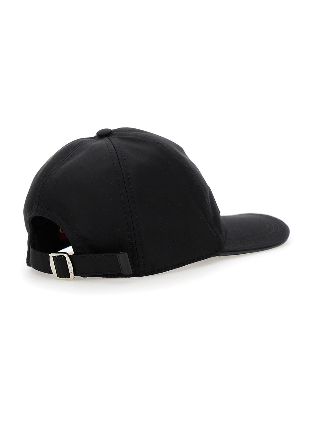 Gucci Women Black Cap With Logo On The Front And Web Detail In Tech Fabric Woman - 2