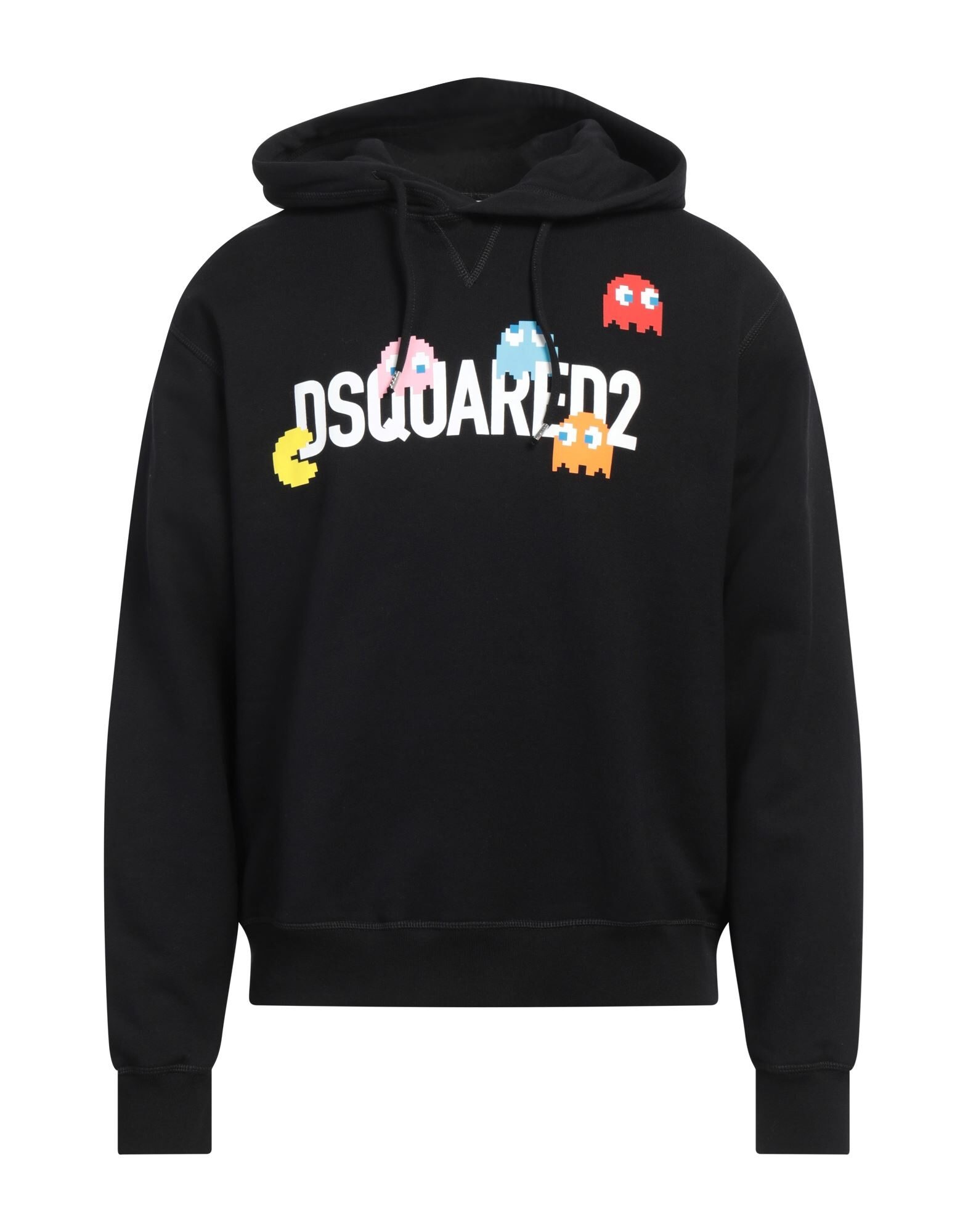 Black Men's Hooded Sweatshirt - 1
