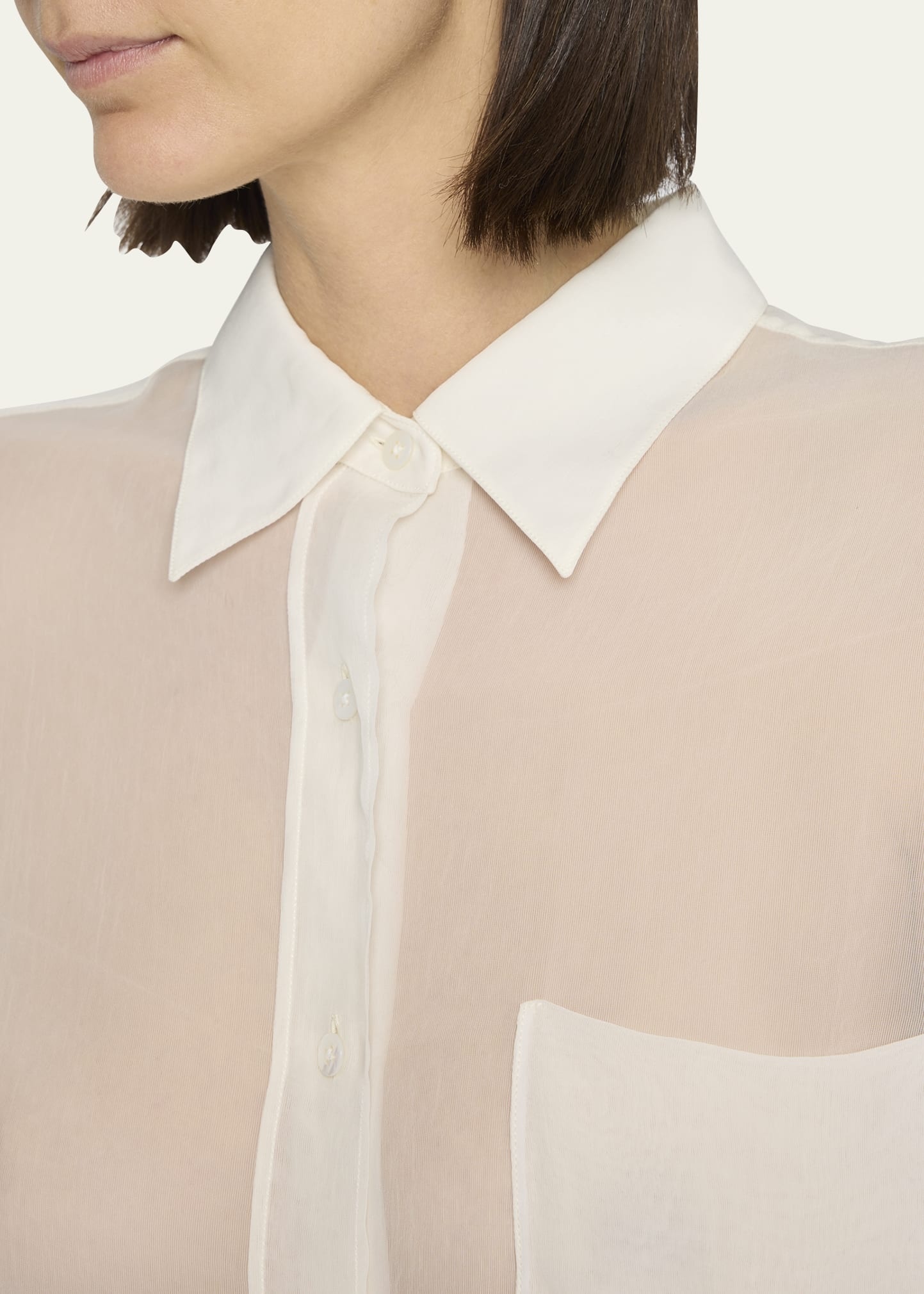 Nesson Sheer Oversized Shirt - 5
