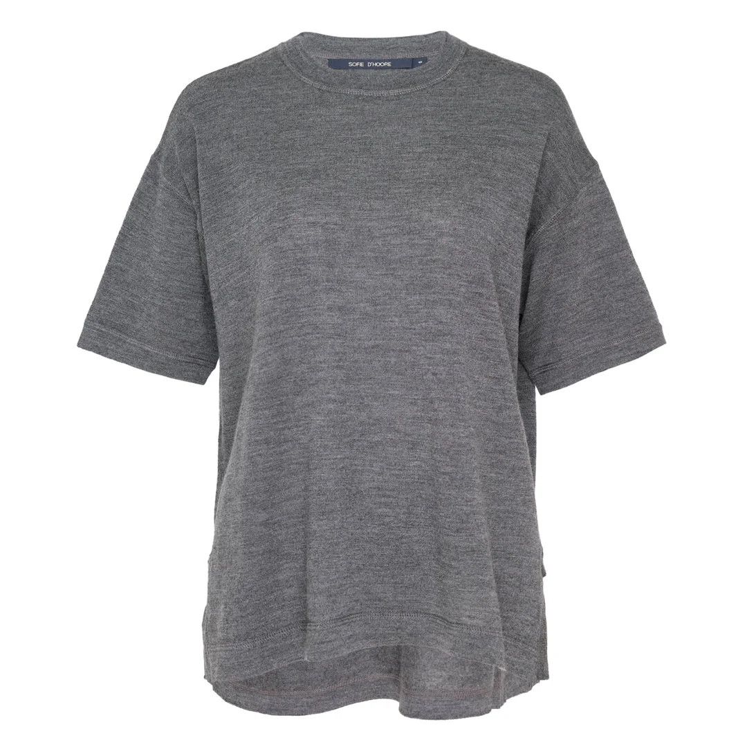 Short Sleeve Jersey Knit Top - 1