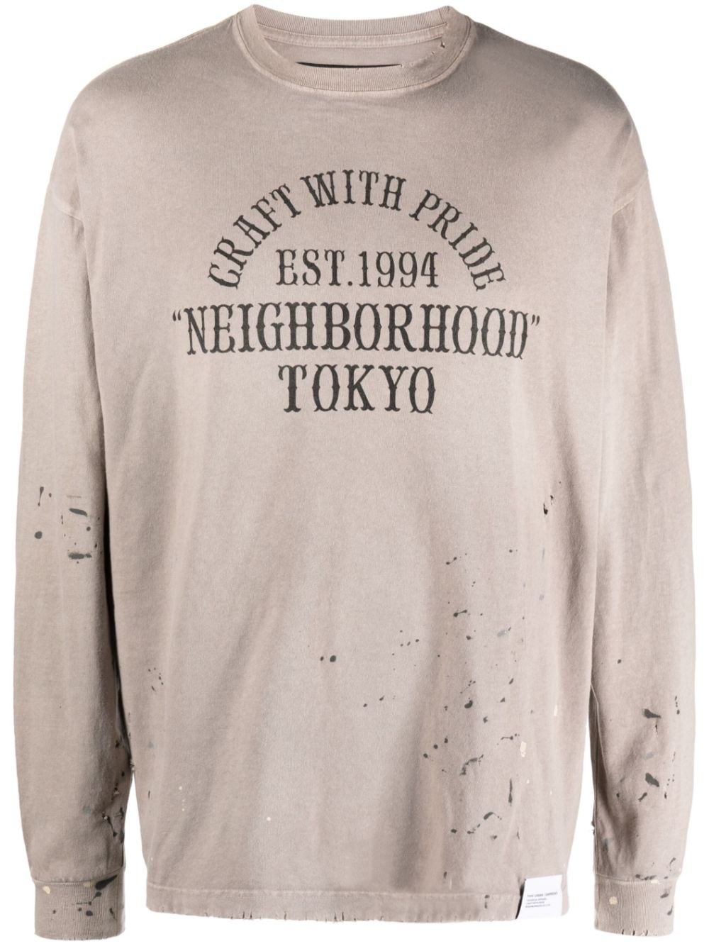 NEIGHBORHOOD Damage Crewneck LS Greige | havenshop | REVERSIBLE