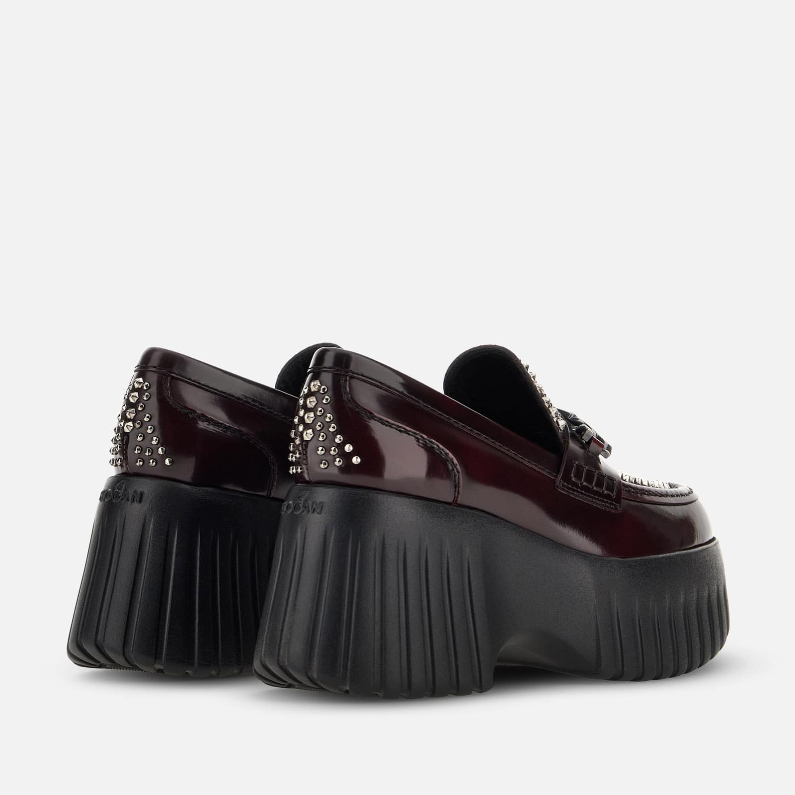 Loafers Hogan H-Stripes Burgundy - 3