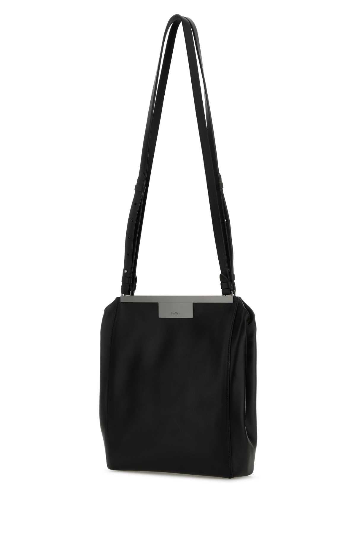 Max Mara Women Black Leather Mmsummer Shoulder Bag - 2