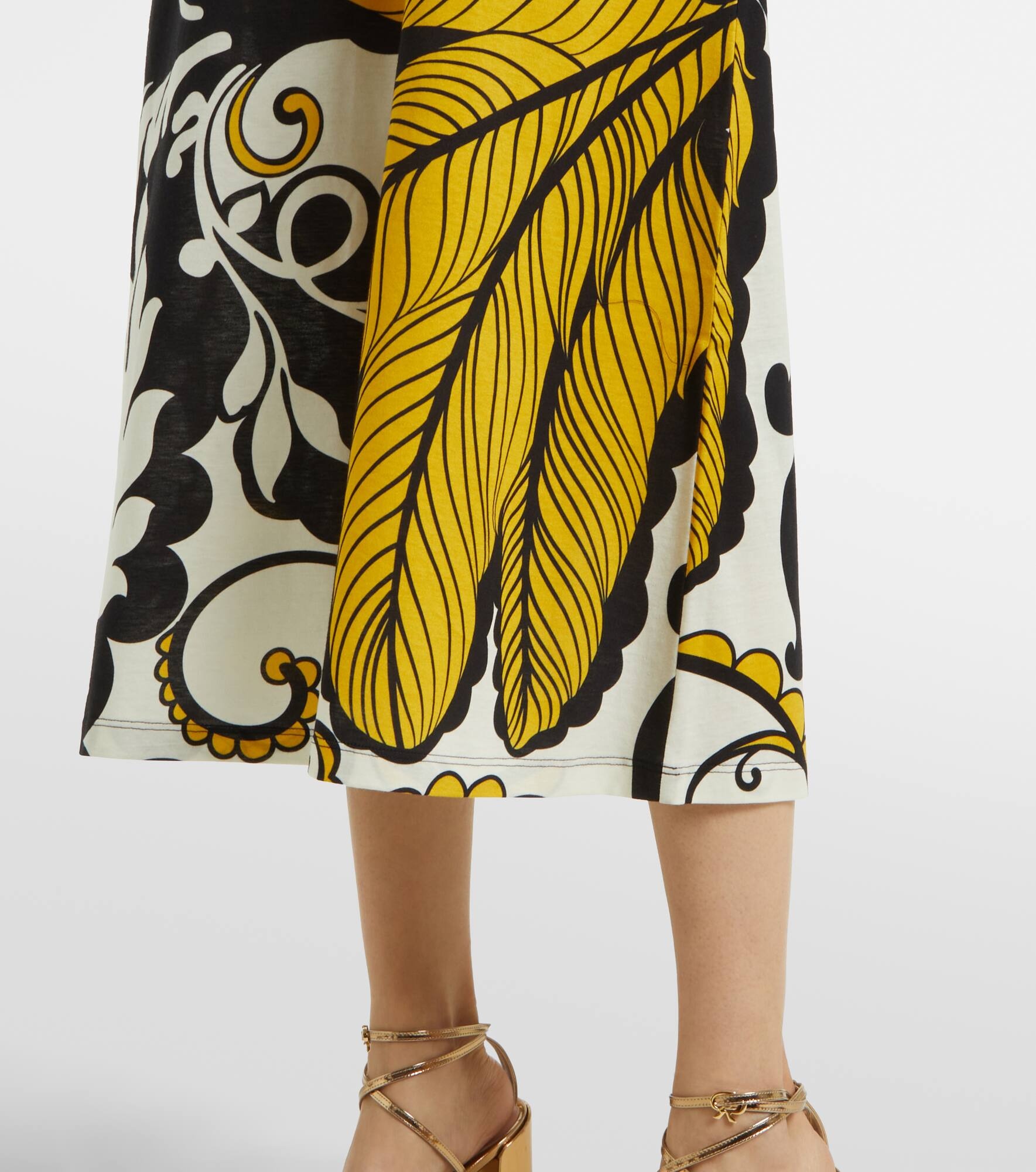 Floral cotton midi dress - 6