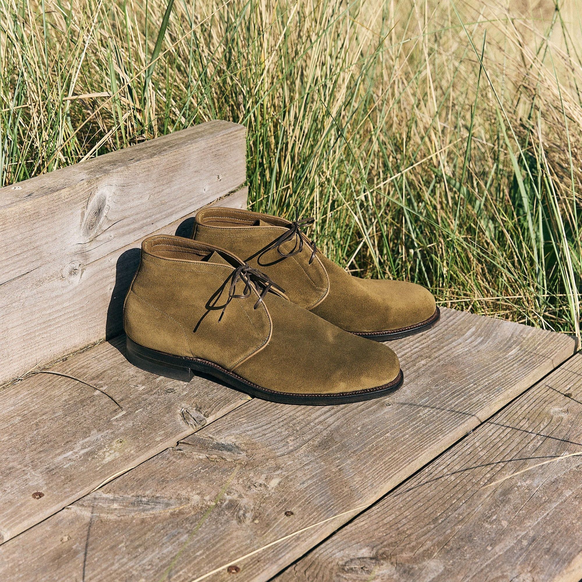 Uplands - Avocado Janus Calf Suede - 4