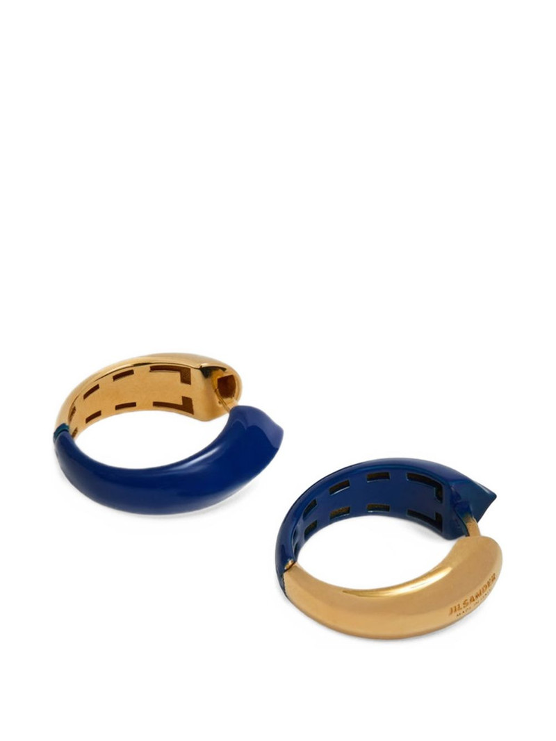logo hoop earrings 3