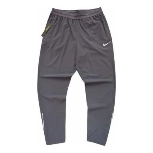 Men's Nike Solid Color Brand Logo Printing Elastic Waistband Breathable Slim Fit Sports Pants/Trouse - 1