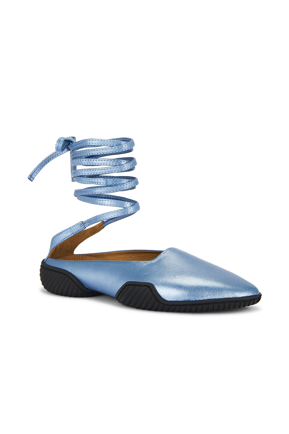 Nettie Lace Up Baillerina Flat - 2