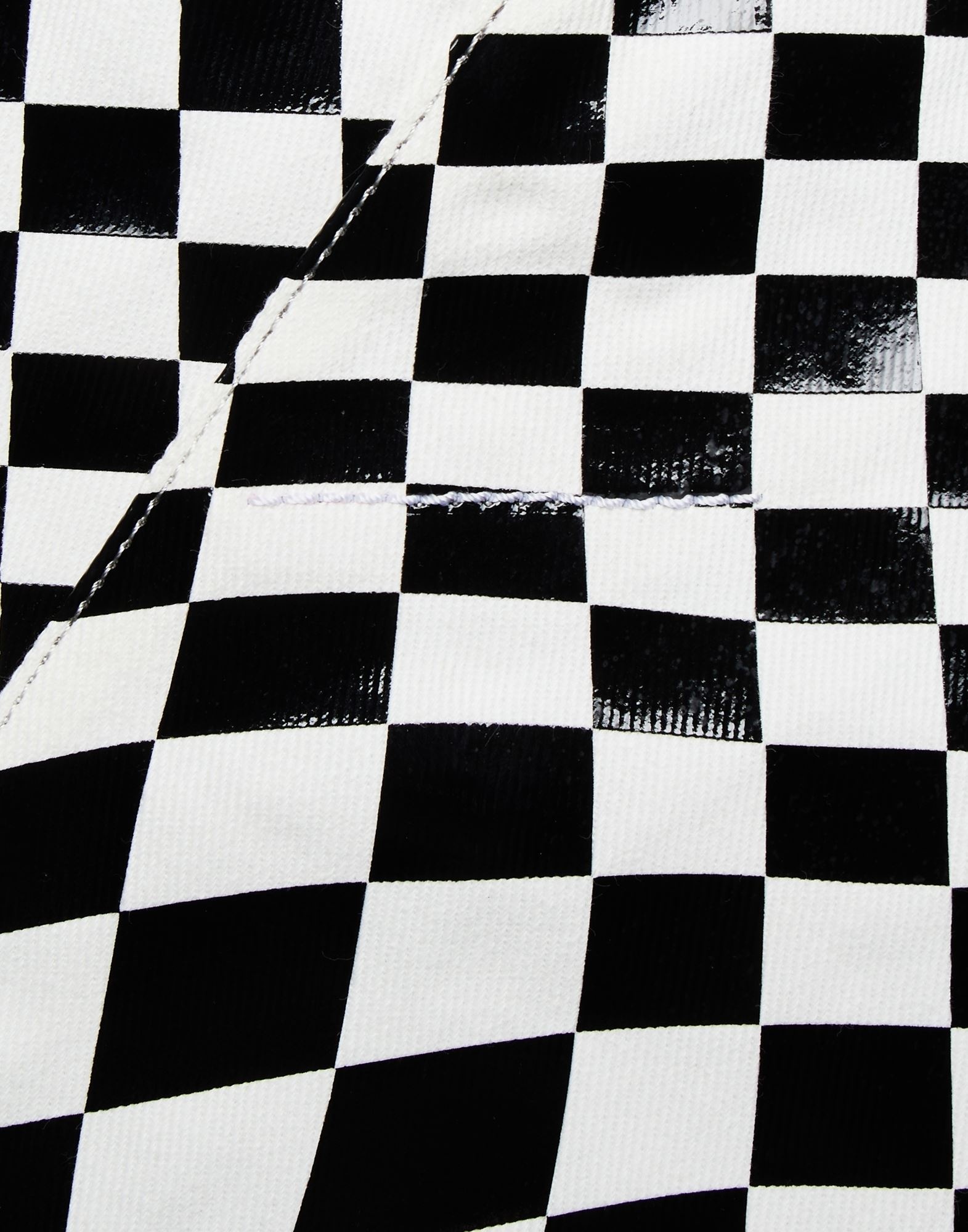 Distorted check print classic Japanese bag 4
