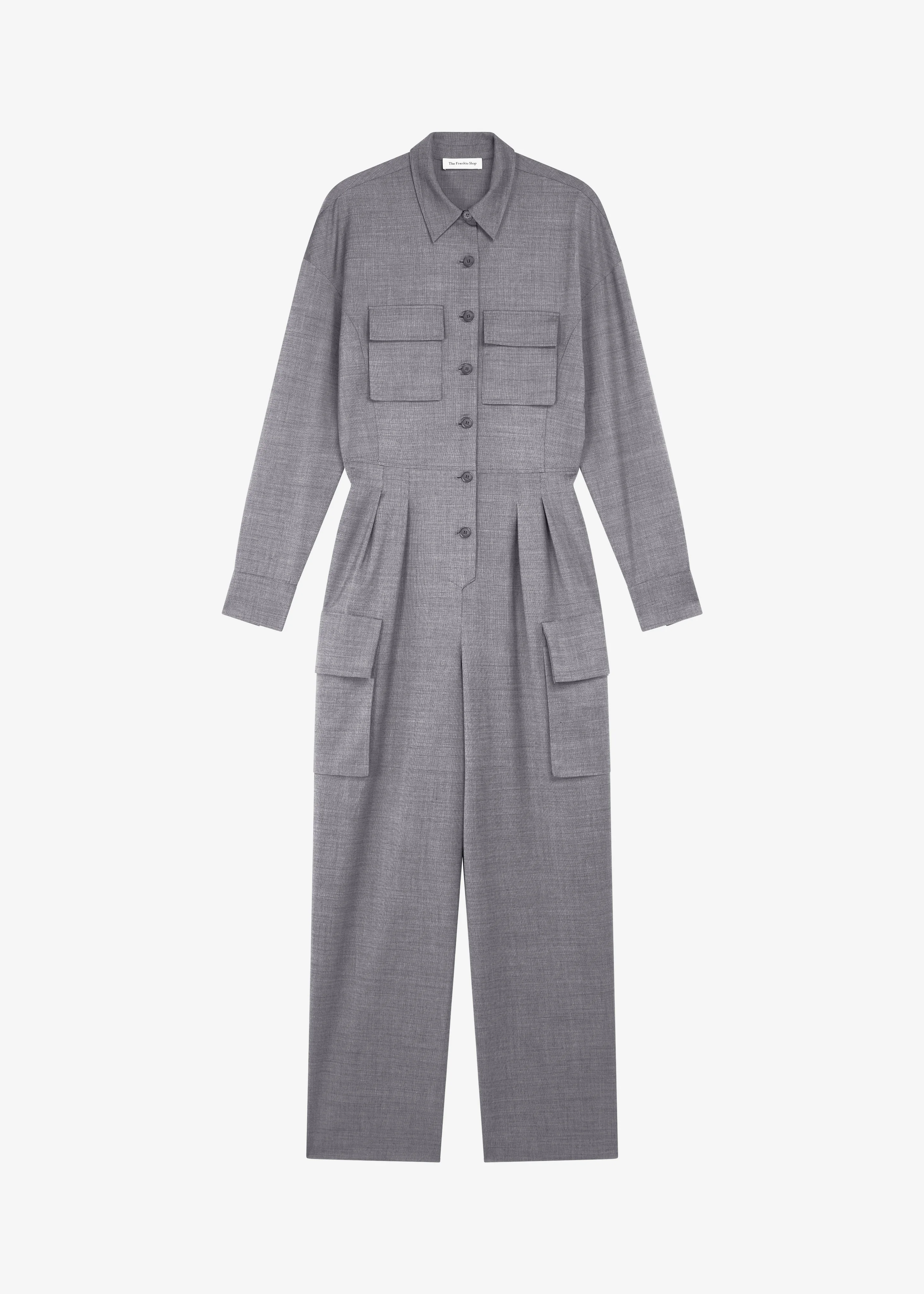 Linda Jumpsuit - Grey Melange - 1