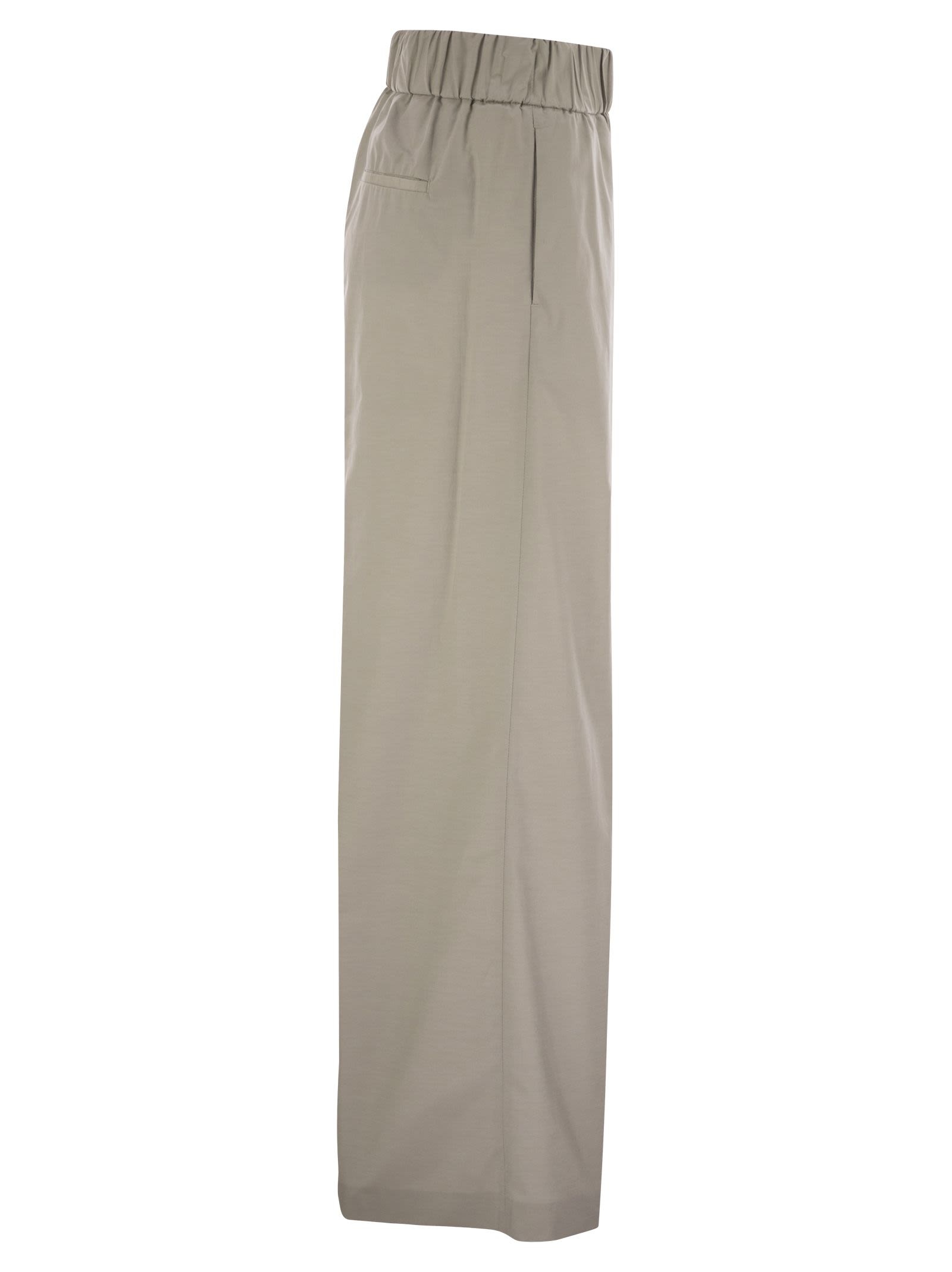 Peserico - Peserico Women Trousers In Lightweight Technical Cotton Canvas - 3
