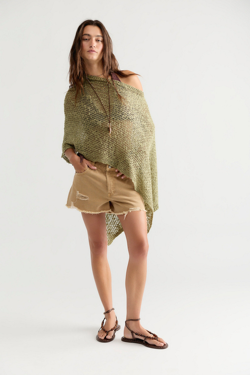 Jade Knit Poncho 4