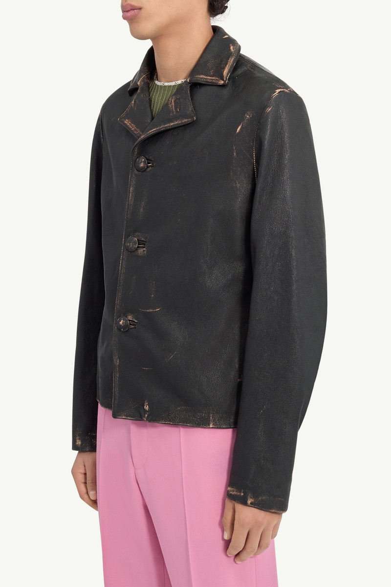 Distressed Leather Jacket 4