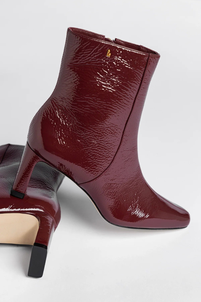 Alexis Boot Burgundy Patent Leather 5