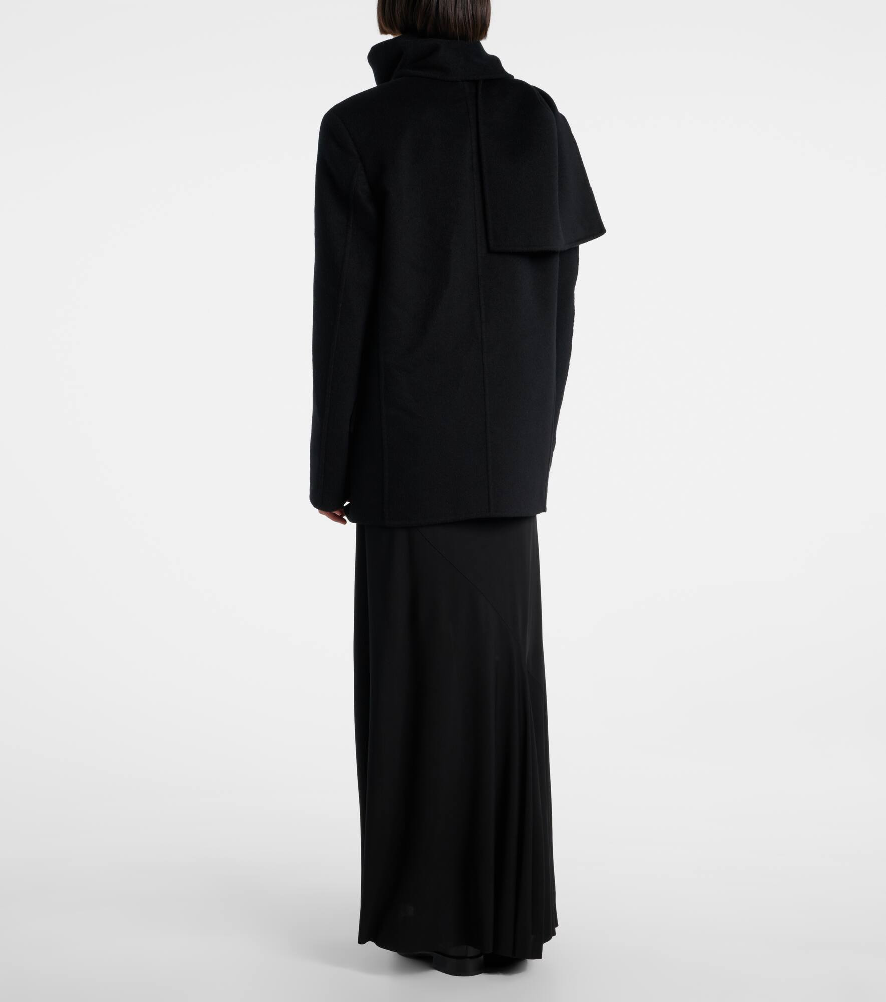 Calitra scarf-detail cashmere jacket - 3