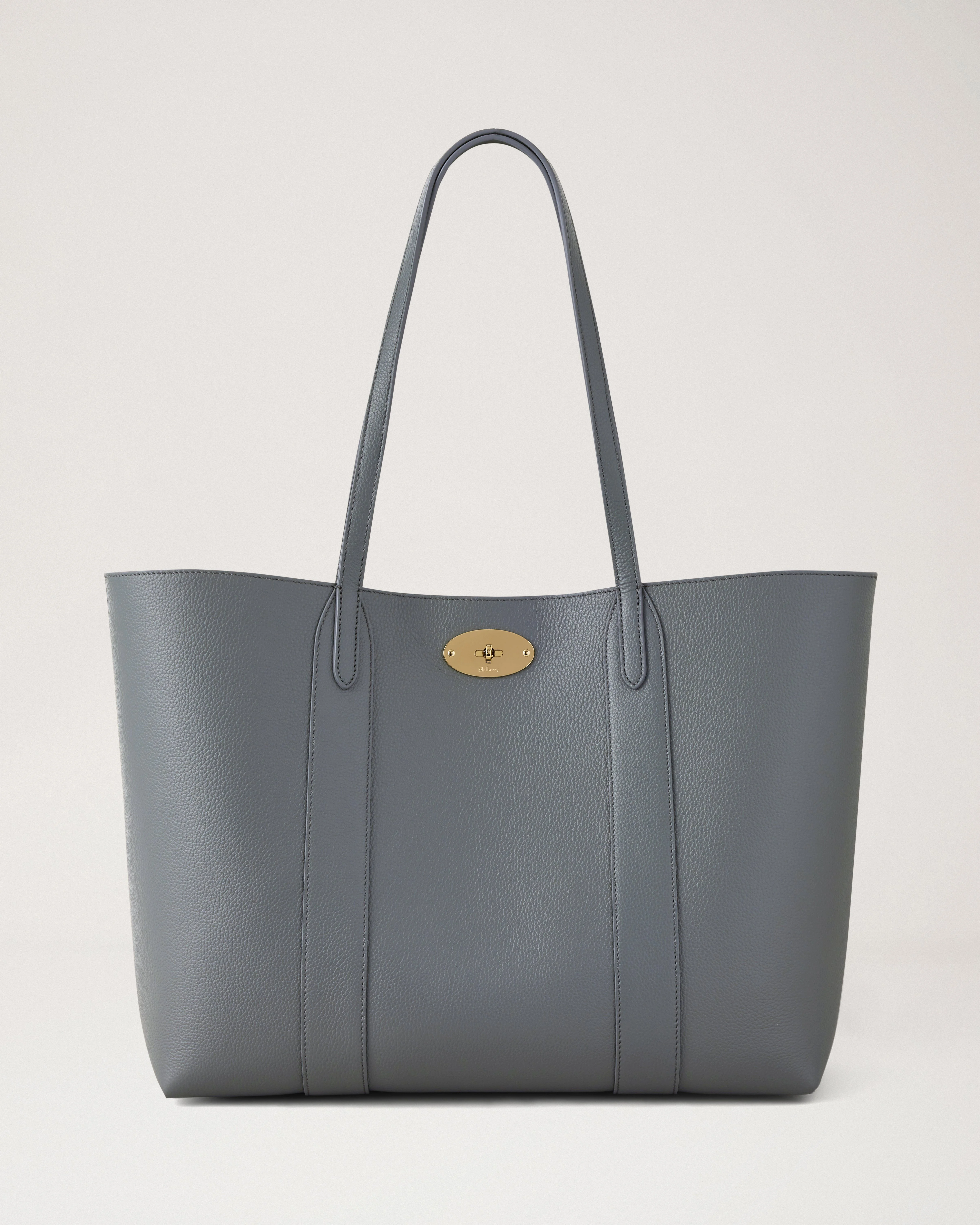 Bayswater Tote Foggy Grey Small Classic Grain - 1