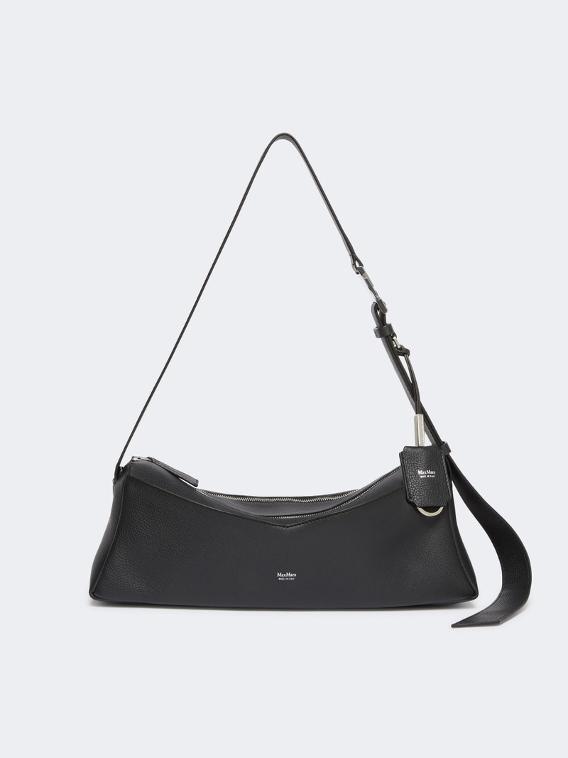 SKIPPERS Small leather shoulder bag - BLACK 1