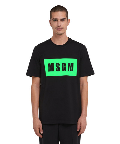 MSGM T-Shirt with box logo outlook