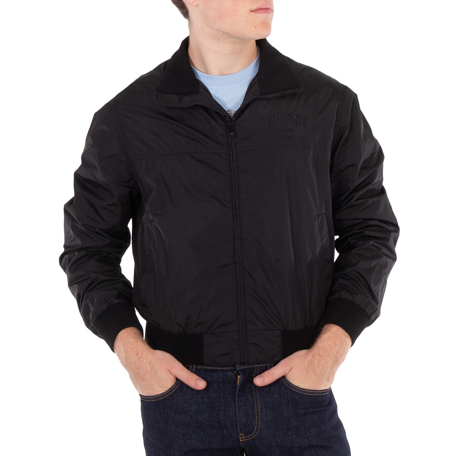 Versace Milano Logo Embroidery Blouson Jacket - 3