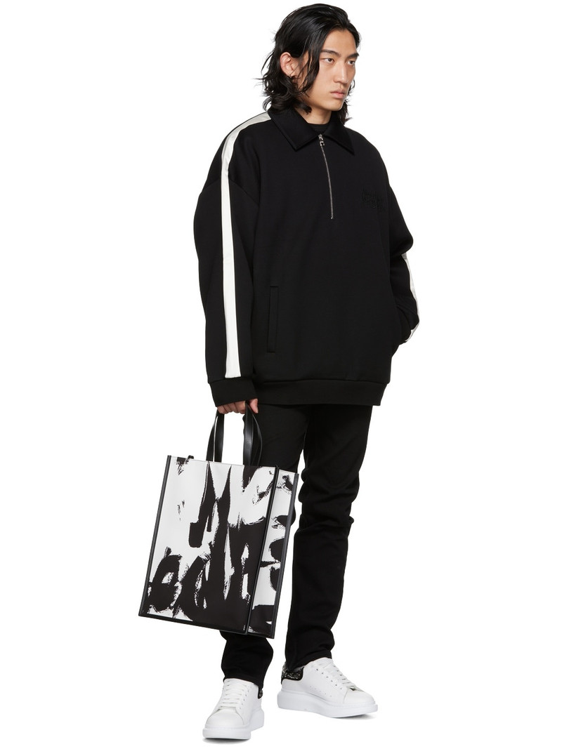 Alexander McQueen Black Embroidered Sweatshirt outlook