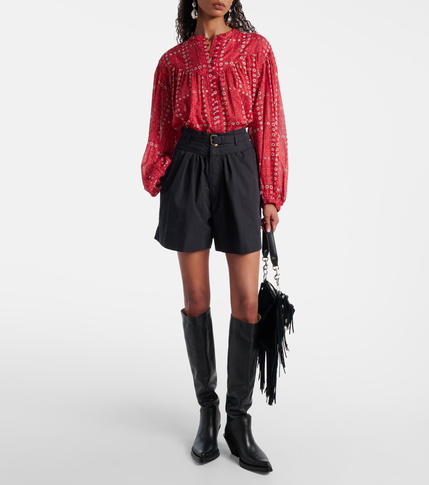 Danica cotton-blend Bermuda shorts - 2