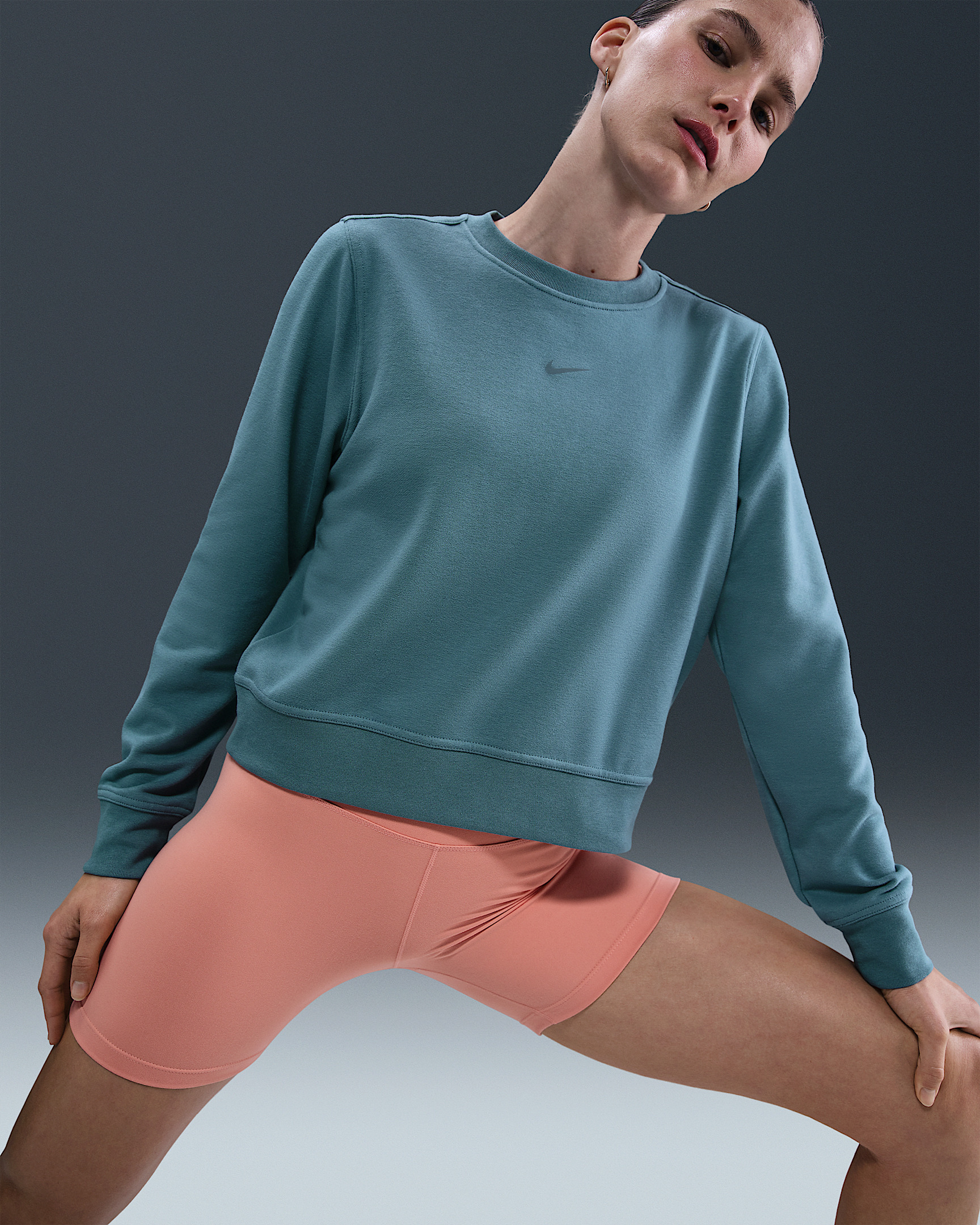 Nike Dri-FIT One Women's Crew-Neck French Terry Sweatshirt - 3