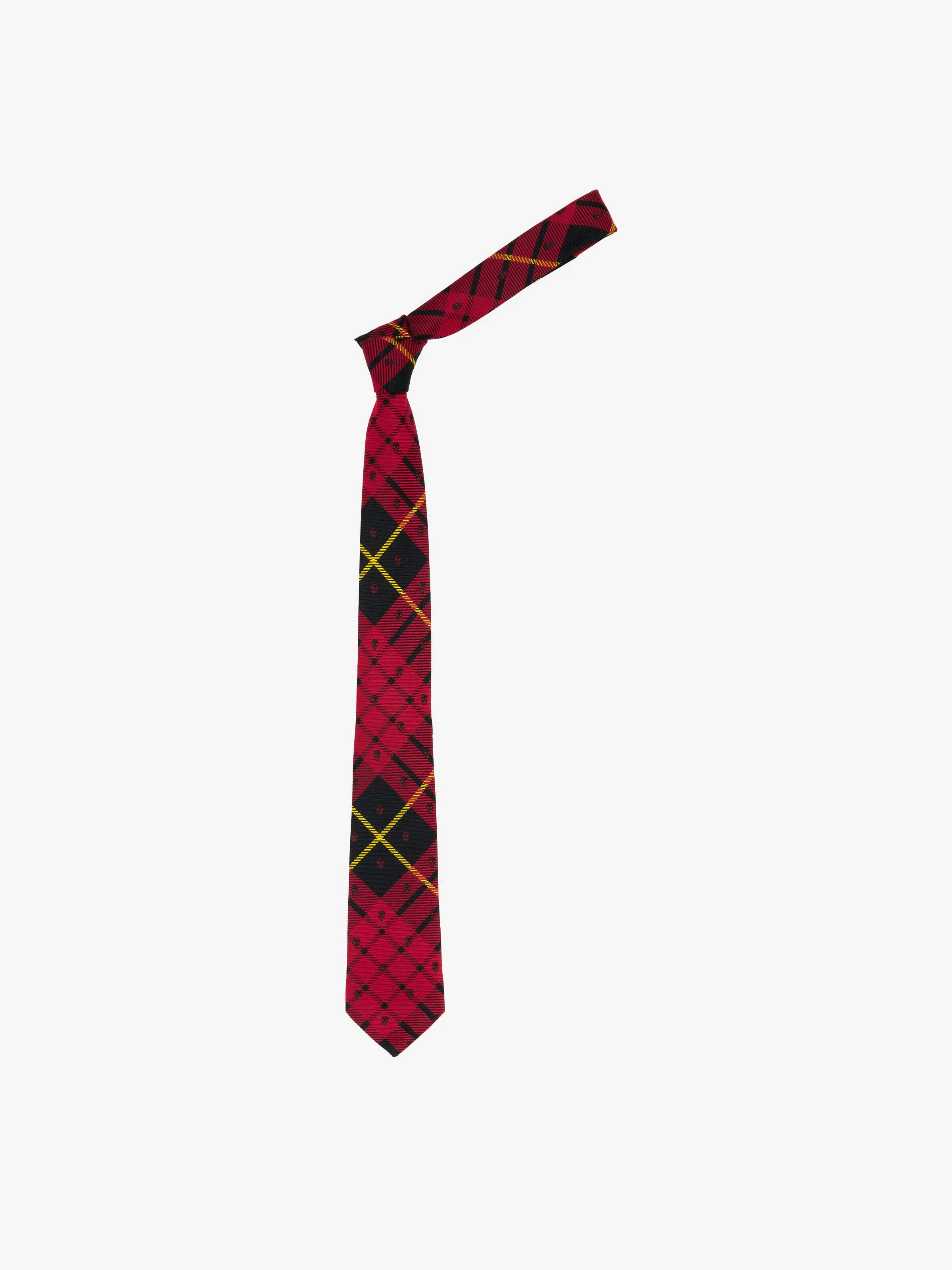 Tartan Skull Tie - 1