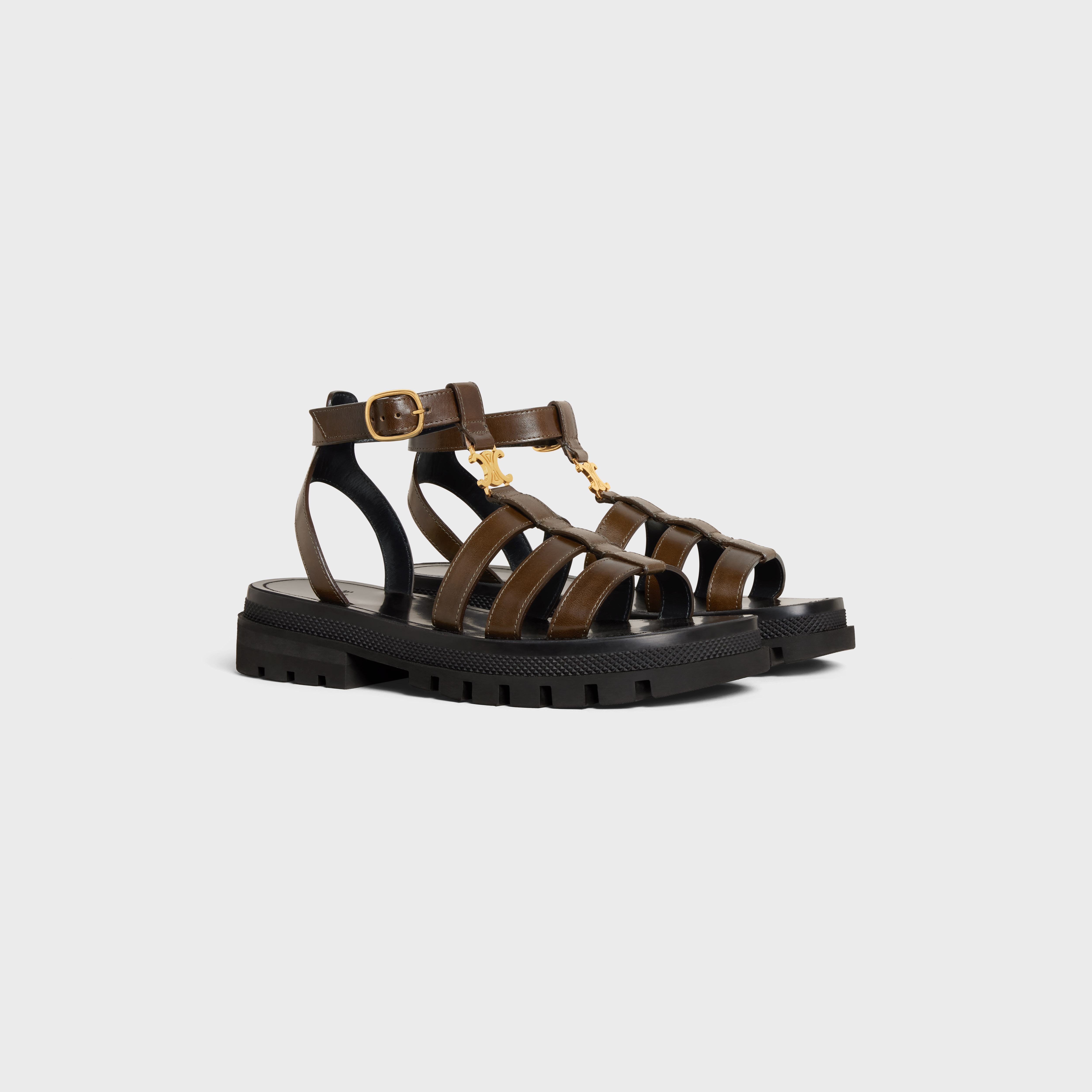 CLEA TRIOMPHE GLADIATOR CHUNKY SANDAL in Vegetal Calfskin - 2