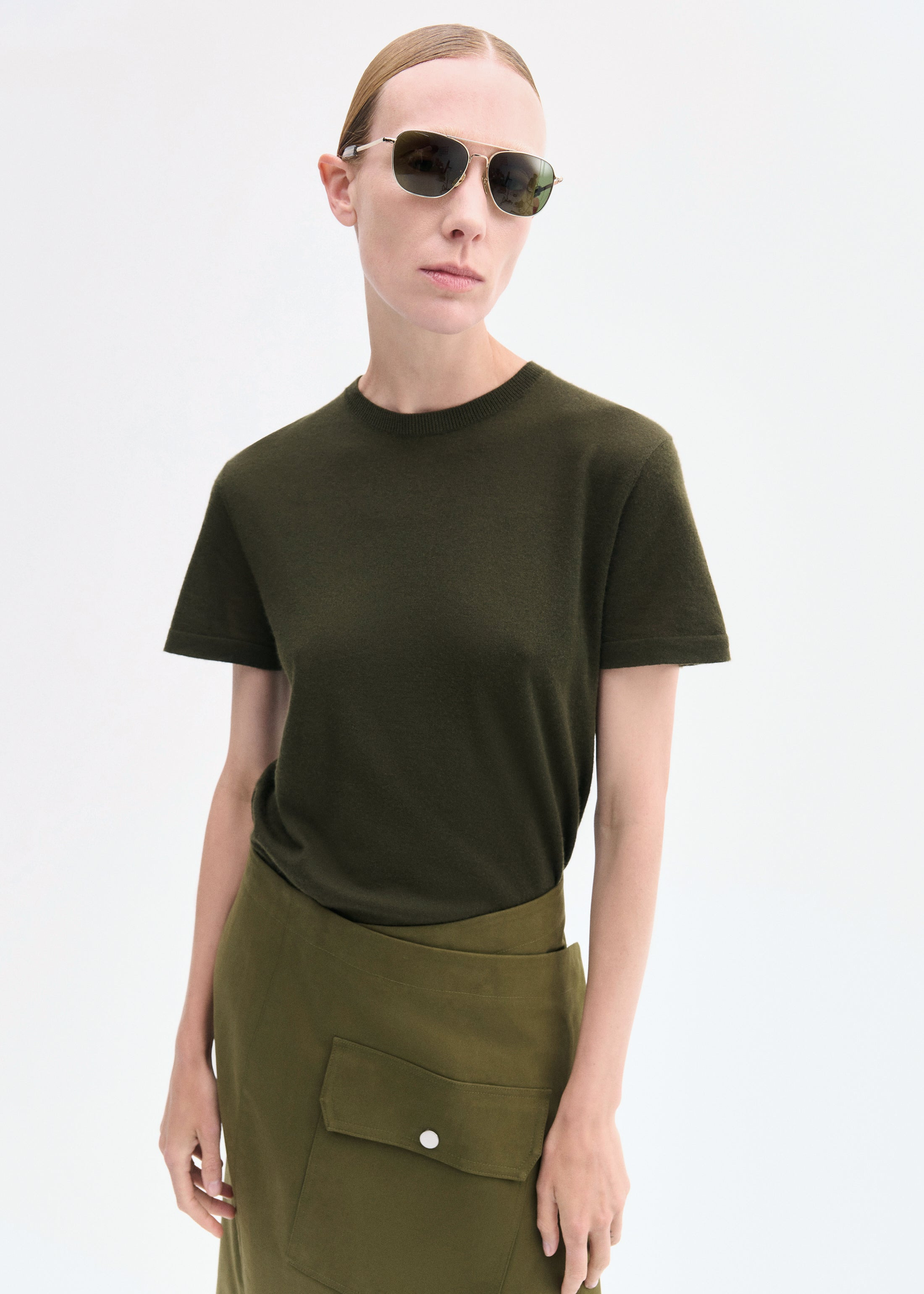 Relaxed Tee in Fine Cashmere - 2
