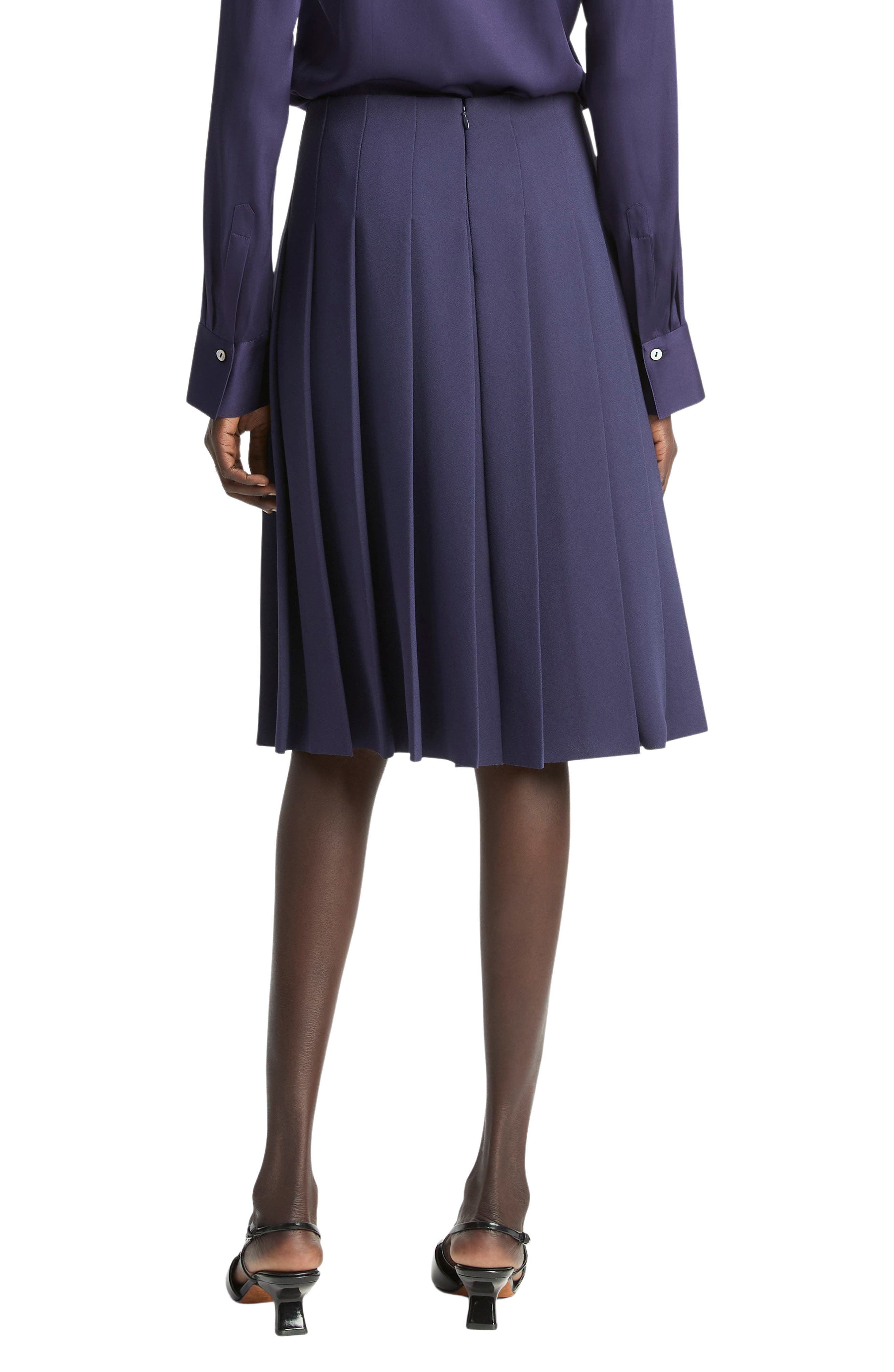 Vince Pleated Skirt in Coastal Blue at Nordstrom - 2