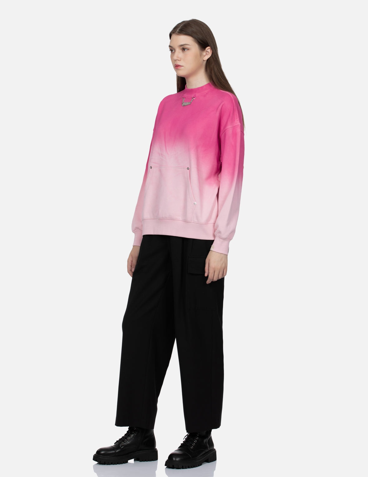 Hand Spray Effect Oversized Sweatshirt - 3