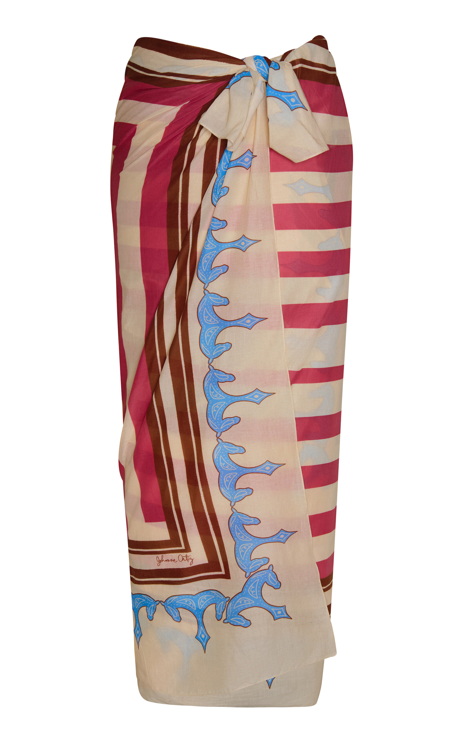 Infinity Palm Cotton Pareo pink - 2